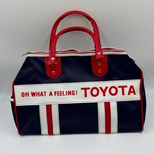 Vintage Toyota Navy and Red Tote Bag